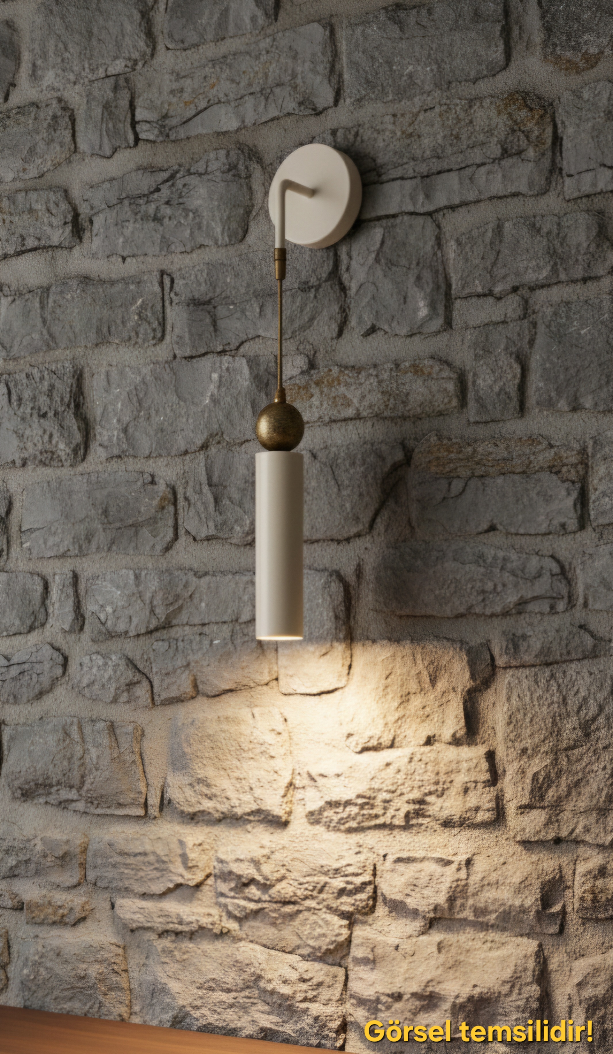Sparg Tekli Dekoratif Krem & Eskitme Metal Modern Duvar Aplik İç Mekan (GÜNIŞIĞI LED AMPUL DAHİLDİR...)