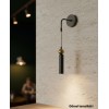 Sparg Tekli Dekoratif Siyah & Eskitme Metal Modern Duvar Aplik İç Mekan (GÜNIŞIĞI LED AMPUL DAHİLDİR...)