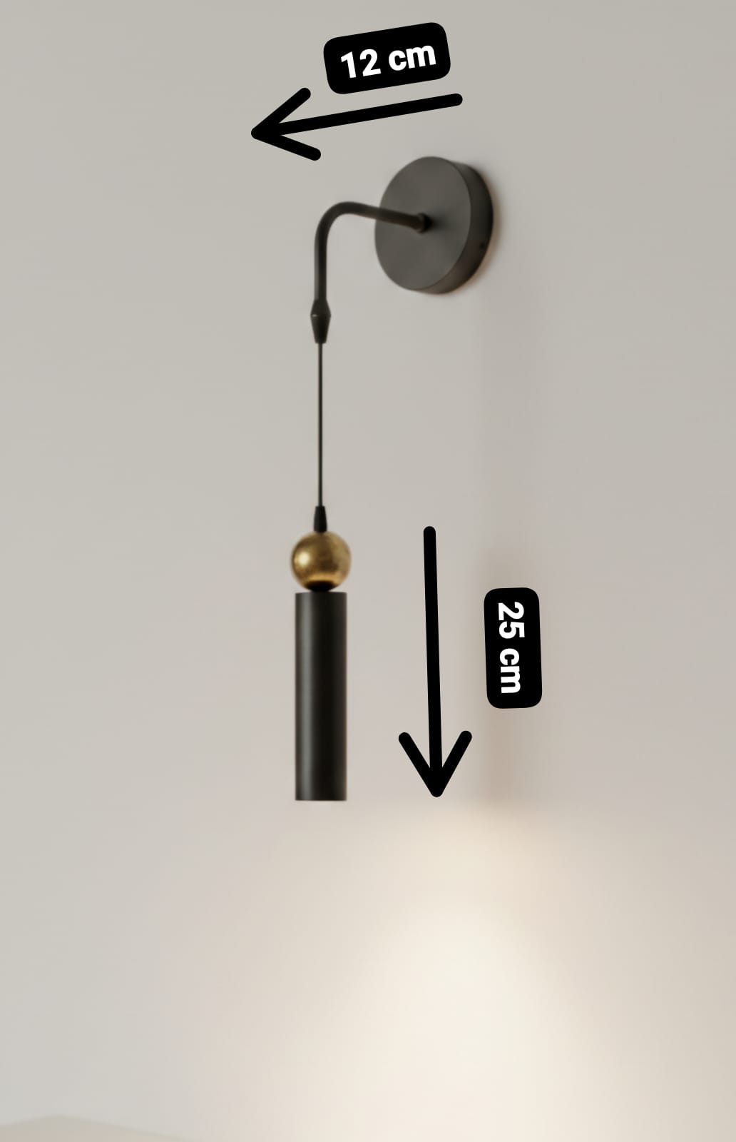 Sparg Tekli Dekoratif Siyah & Eskitme Metal Modern Duvar Aplik İç Mekan (GÜNIŞIĞI LED AMPUL DAHİLDİR...)