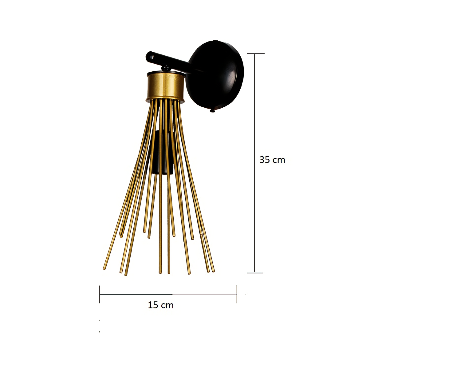 Turna Dekoratif Metal Duvar Aplik Eskitme & Siyah Modern İç Mekan