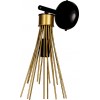 Turna Dekoratif Metal Duvar Aplik Eskitme & Siyah Modern İç Mekan