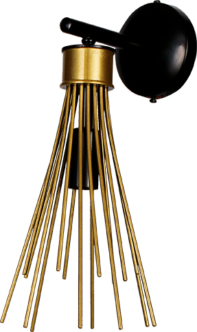 Turna Dekoratif Metal Duvar Aplik Eskitme & Siyah Modern İç Mekan