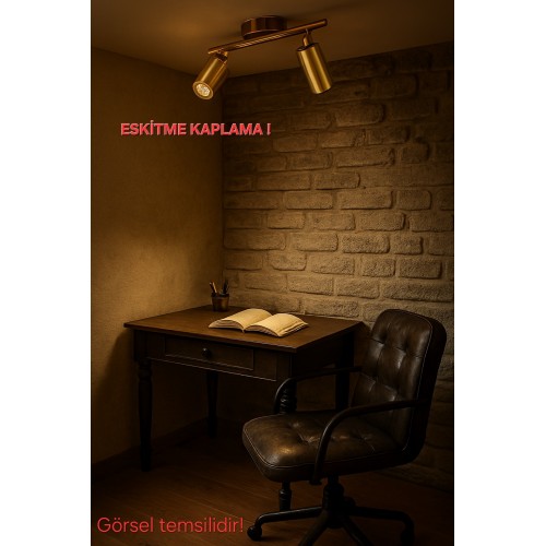 Zenta 2'li Dekoratif Eskitme Kaplama Hareketli Modern Avize & Aplik (GÜNIŞIĞI LED AMPULLER DAHİLDİR...)