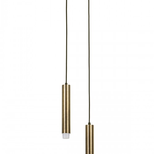 Sarissa 2'li Dekoratif Eskitme Kaplama Metal Tavan Sarkıt Modern Avize (GÜNIŞIĞI LED AMPULLER DAHİLDİR...)